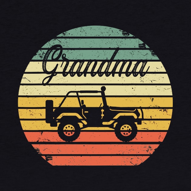 Jeep Grandma Vintage Jeep Retro Jeep Sunset Jeep Men/Women/Kid Jeep by Lucky Jane